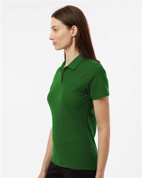 Women's Pique Polo - OnModelSide - B01096203 - Olive Green