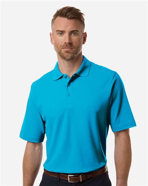 Men's Resolve CVC Performance Pique Polo - OnModelFront - B261A7763 - Electric Blue