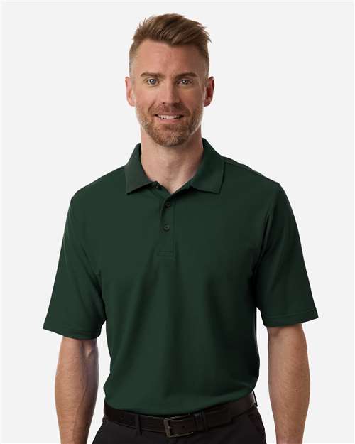 Men's Resolve CVC Performance Pique Polo - OnModelFront - B261A7543 - Forest