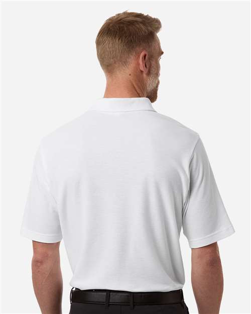 Men's Resolve CVC Performance Pique Polo - OnModelBack - B261A7003 - White