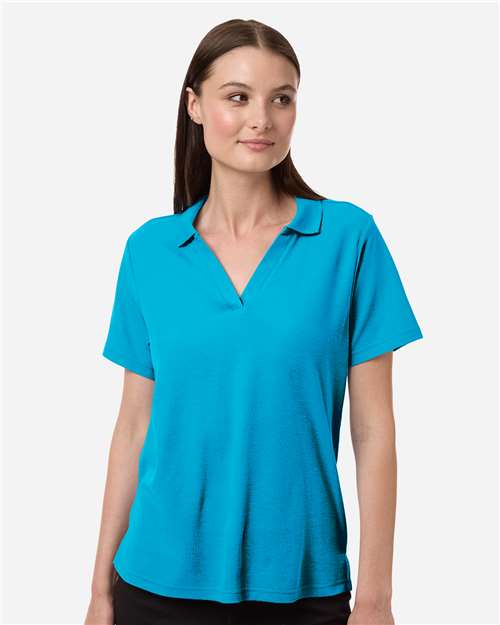 Women's Resolve CVC Performance Pique Polo - OnModelFront - B263A7762 - Electric Blue