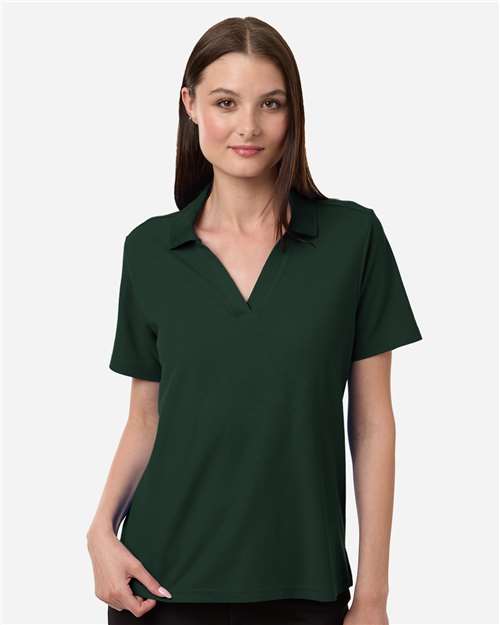 Women's Resolve CVC Performance Pique Polo - OnModelFront - B263A7542 - Forest