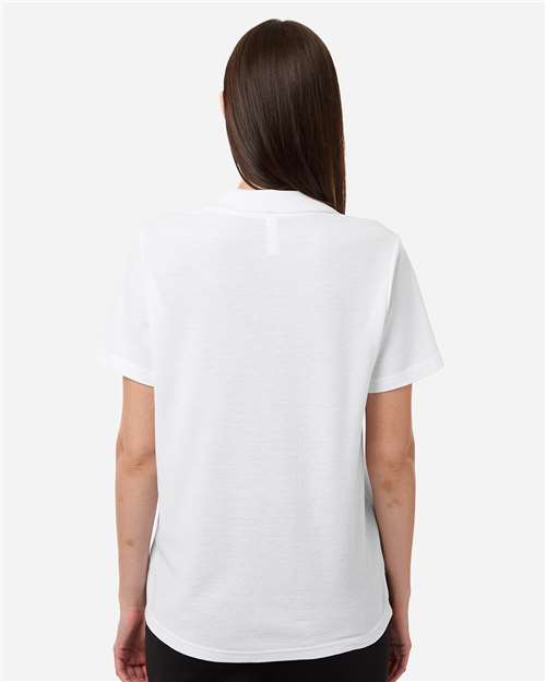 Women's Resolve CVC Performance Pique Polo - OnModelBack - B263A7002 - White