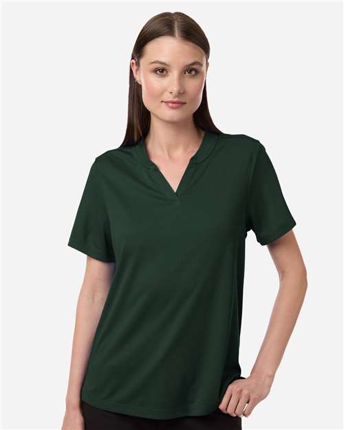 Women's Nova Performance Pique Polo - OnModelFront - B266A7542 - Forest
