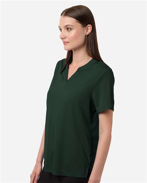 Women's Nova Performance Pique Polo - OnModelSide - B266A7542 - Forest
