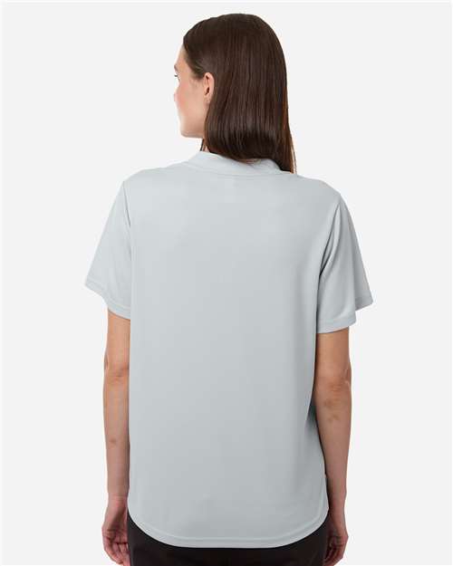 Women's Nova Performance Pique Polo - OnModelBack - B266A7352 - Platinum