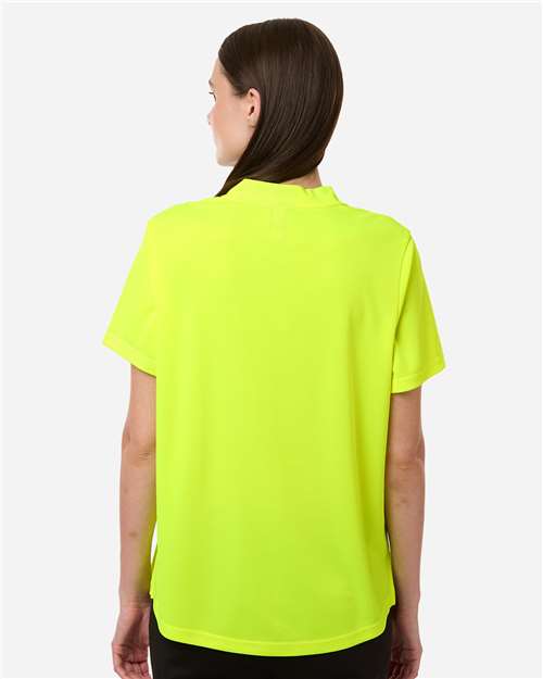 Women's Nova Performance Pique Polo - OnModelBack - B266A7162 - Safety Yellow