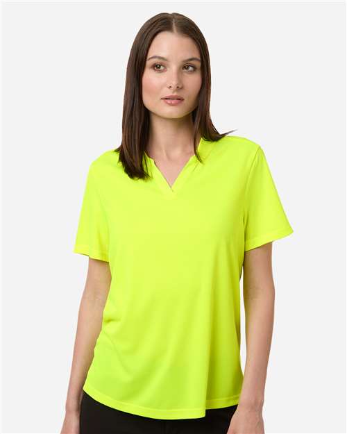 Women's Nova Performance Pique Polo - OnModelFront - B266A7162 - Safety Yellow