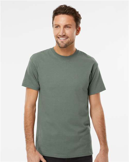 Men's Gold Soft Touch T-Shirt - OnModelFront - B01542383 - Sage