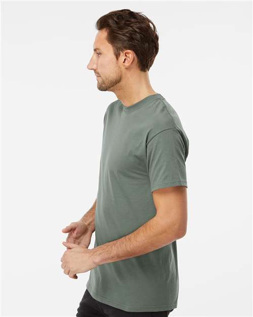 Men's Gold Soft Touch T-Shirt - OnModelSide - B01542383 - Sage