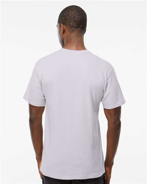 Men's Gold Soft Touch T-Shirt - OnModelBack - B01542013 - Silver