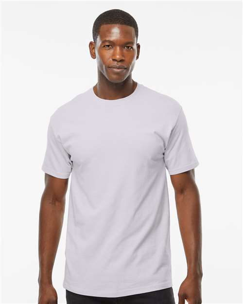 Men's Gold Soft Touch T-Shirt - OnModelFront - B01542013 - Silver
