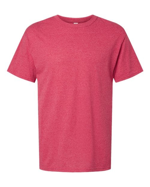 Men's Gold Soft Touch T-Shirt - Front - B01542313 - Heather Pink