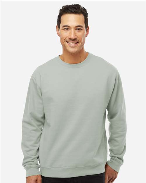 Unisex Midweight Crewneck Sweatshirt - OnModelFront - B83676443 - Dusty Sage