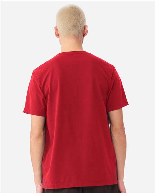 Unisex Heavyweight Garment-Dyed Tee - OnModelBack - B08306702 - Pop Red