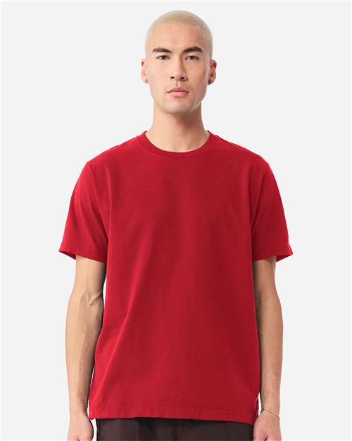 Unisex Heavyweight Garment-Dyed Tee - OnModelFront - B08306702 - Pop Red