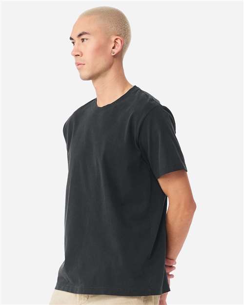 Unisex Heavyweight Garment-Dyed Tee - OnModelSide - B08306112 - Washed Black