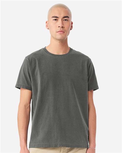 Unisex Heavyweight Garment-Dyed Tee - OnModelFront - B08306592 - Washed Charcoal