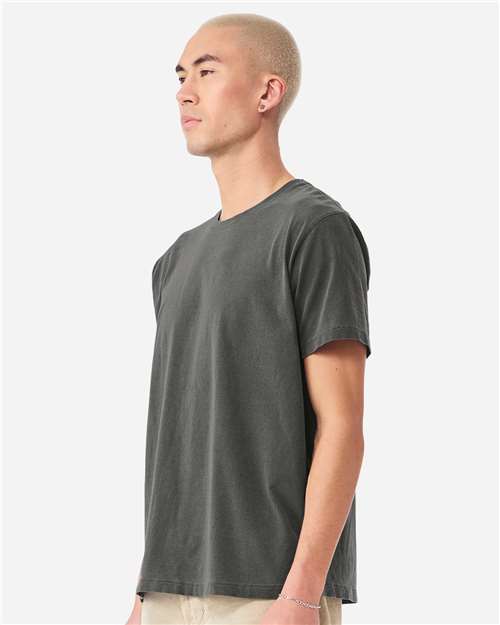 Unisex Heavyweight Garment-Dyed Tee - OnModelSide - B08306592 - Washed Charcoal