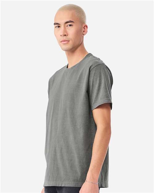 Unisex Heavyweight Garment-Dyed Tee - OnModelSide - B08306092 - Washed Grey