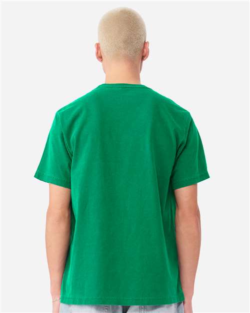 Unisex Heavyweight Garment-Dyed Tee - OnModelBack - B08306172 - Washed Kelly