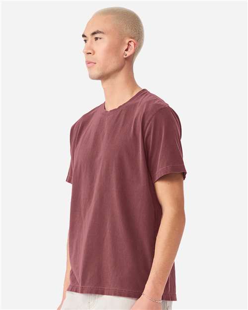 Unisex Heavyweight Garment-Dyed Tee - OnModelSide - B08306532 - Washed Maroon