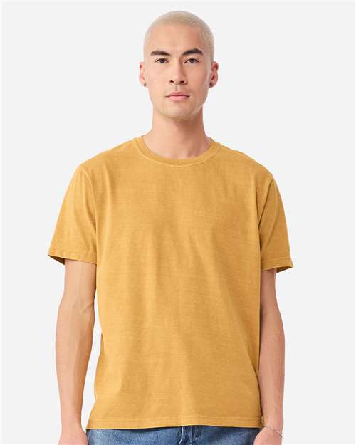 Unisex Heavyweight Garment-Dyed Tee - OnModelFront - B08306412 - Washed Mustard