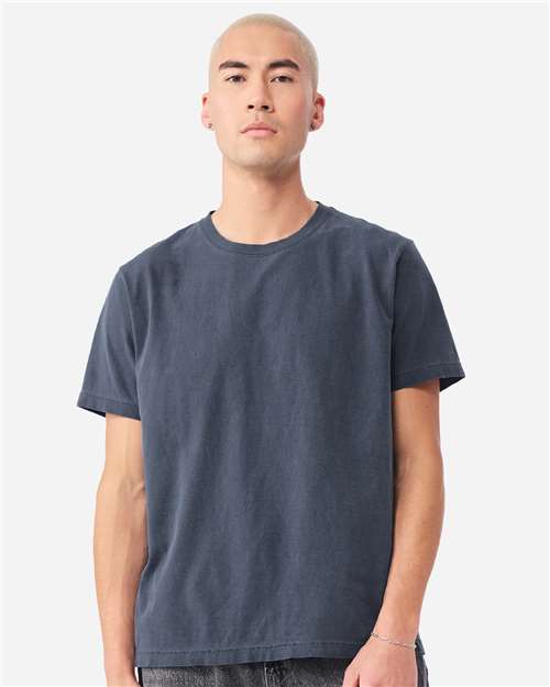 Unisex Heavyweight Garment-Dyed Tee - OnModelFront - B08306132 - Washed Navy