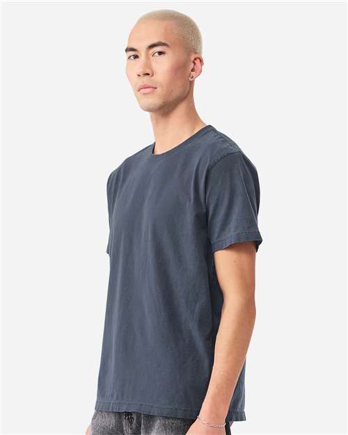 Unisex Heavyweight Garment-Dyed Tee - OnModelSide - B08306132 - Washed Navy
