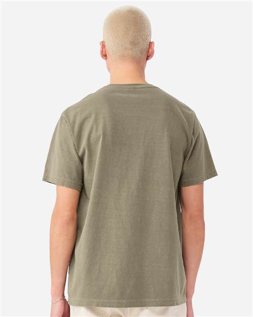 Unisex Heavyweight Garment-Dyed Tee - OnModelBack - B08306542 - Washed Olive