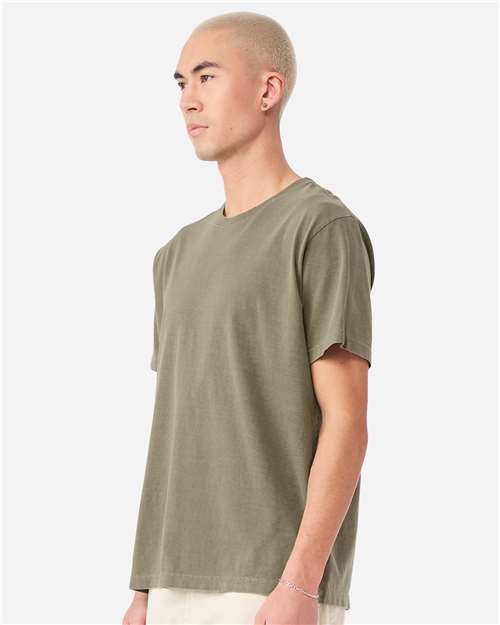 Unisex Heavyweight Garment-Dyed Tee - OnModelSide - B08306542 - Washed Olive