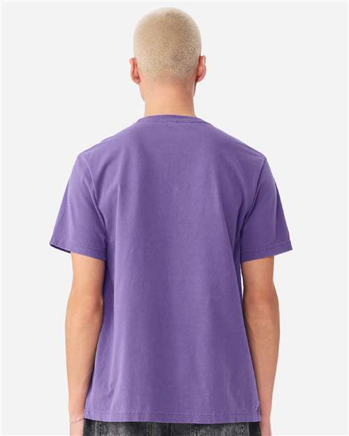 Unisex Heavyweight Garment-Dyed Tee - OnModelBack - B08306152 - Washed Purple