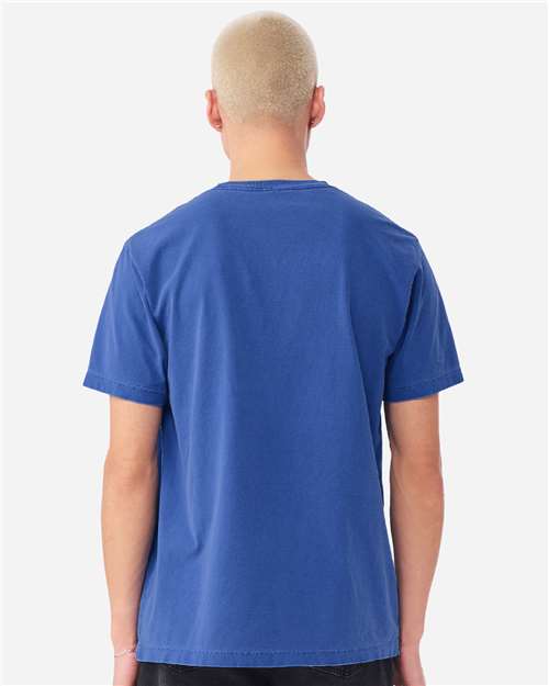 Unisex Heavyweight Garment-Dyed Tee - OnModelBack - B08306182 - Washed Royal Blue