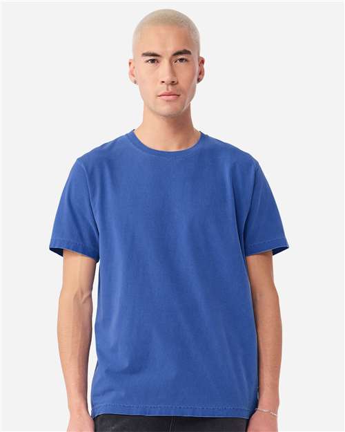 Unisex Heavyweight Garment-Dyed Tee - OnModelFront - B08306182 - Washed Royal Blue