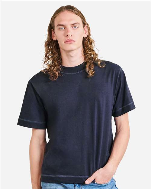 13ML0 Unisex Heavyweight Cotton Mid-Length Tee in 
