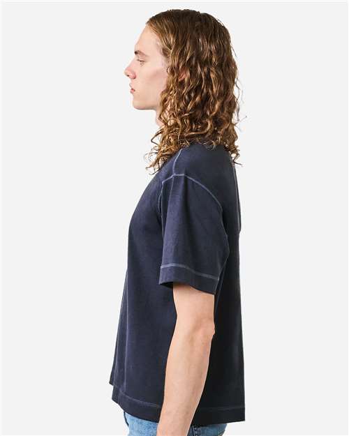 13ML0 Unisex Heavyweight Cotton Mid-Length Tee in 