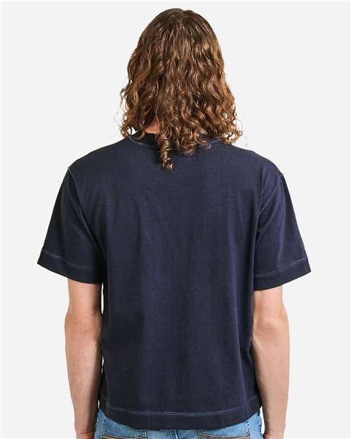 13ML0 Unisex Heavyweight Cotton Mid-Length Tee in 