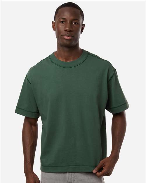 13ML0 Unisex Heavyweight Cotton Mid-Length Tee in 