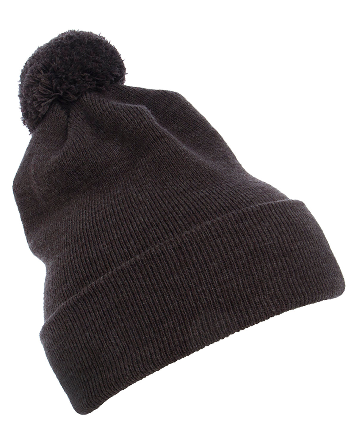 Yupoong 1501P: Cuffed Knit Beanie with Pom Pom Hat