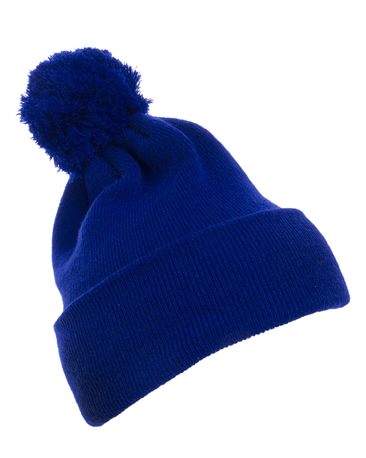 Yupoong 1501P: Cuffed Knit Beanie with Pom Pom Hat