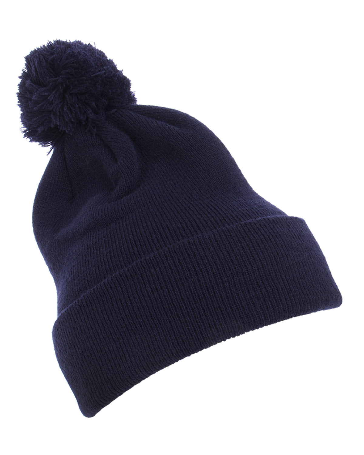 Yupoong 1501P: Cuffed Knit Beanie with Pom Pom Hat