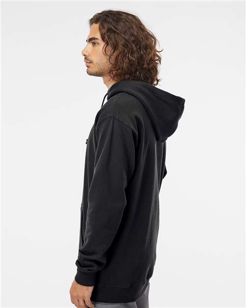 Unisex Heavyweight Hooded Sweatshirt - OnModelSide - B22276502 - Black