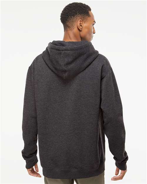 Unisex Heavyweight Hooded Sweatshirt - OnModelBack - B22276092 - Charcoal Heather