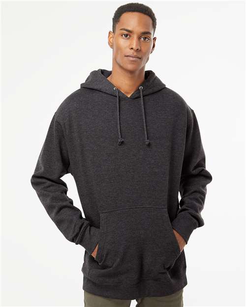 Unisex Heavyweight Hooded Sweatshirt - OnModelFront - B22276092 - Charcoal Heather