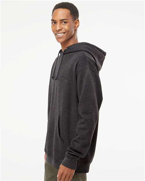Unisex Heavyweight Hooded Sweatshirt - OnModelSide - B22276092 - Charcoal Heather
