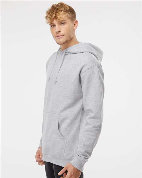Unisex Heavyweight Hooded Sweatshirt - OnModelSide - B22276352 - Grey Heather