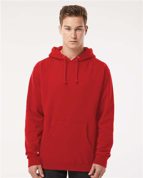Unisex Heavyweight Hooded Sweatshirt - OnModelFront - B22276703 - Red