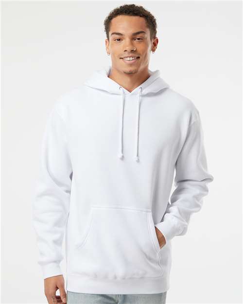 Unisex Heavyweight Hooded Sweatshirt - OnModelFront - B22276003 - White