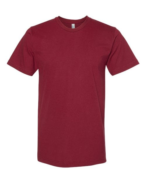 2001 Unisex Fine Jersey Tee in Cranberry