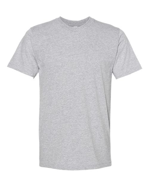2001 Unisex Fine Jersey Tee in Heather Grey